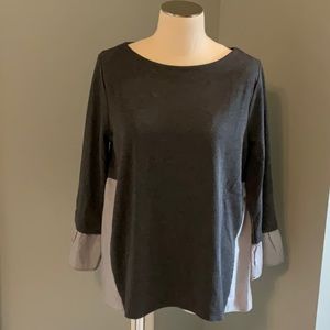 Grey top by Loft. Sz M NWOT